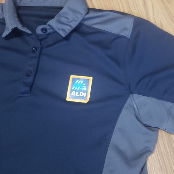 Womens L Aldi Uniform Golf Polo Work 